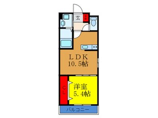 グランパシフィック大経大北の物件間取画像